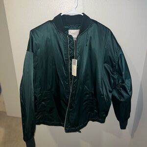 Wild Fable Emerald Bomber Jacket - Size Small